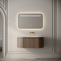 Belgravia Vanity Unit & Stone Basin 1000mm Smoked Oak